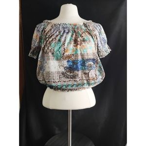 American Rag Belly Shirt Boho Bohemian Hippy